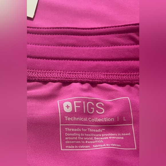 💗💜FIGS Livingston Basic Scrub Pants Limited color-Electric Orchid Large NWT - Picture 9 of 15